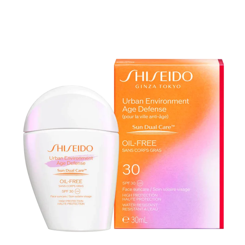 Shiseido Urban Environment Age Defense Oil Free SPF30 - Protetor Solar Facial Urbano 30ml - Shiseido - Dermo E Beleza