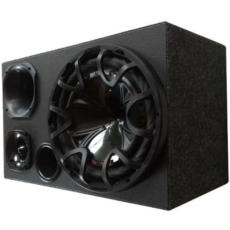 Caixa Som Trio Subwoofer Bravox 12 350 W Rms Carro