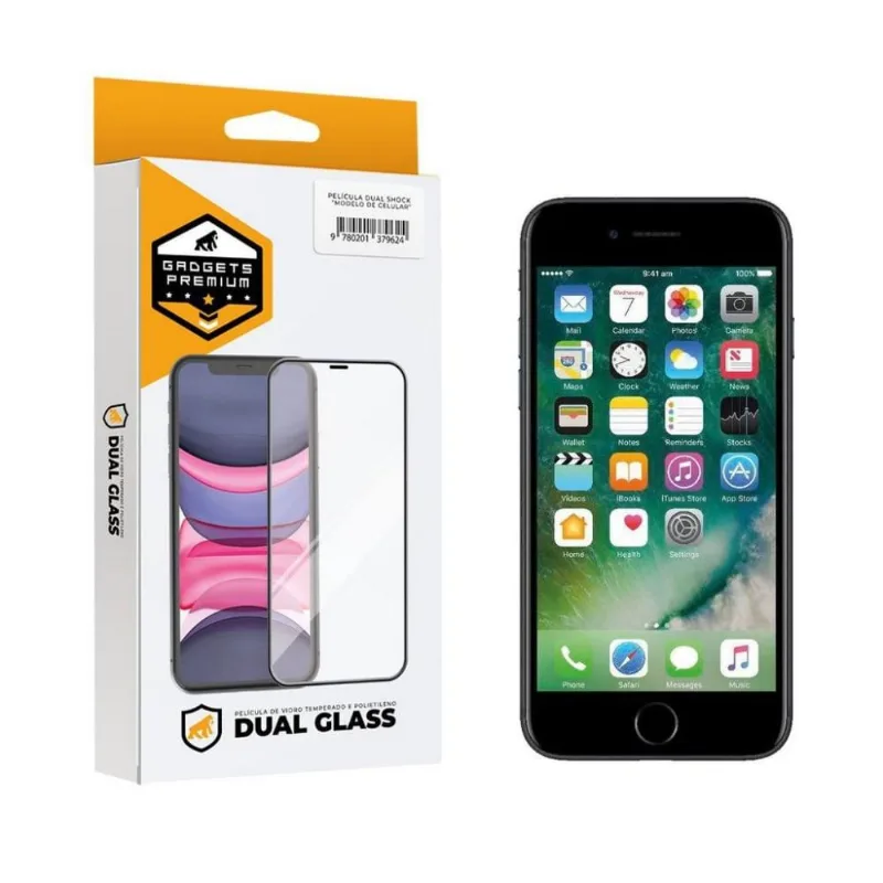 Película Dual Glass para iPhone SE 2 - Preto - Gshield
