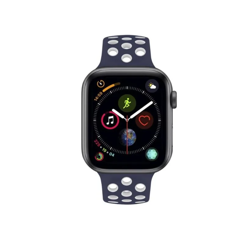 Pulseira para Apple Watch 38mm/40mm - Armor Running - Azul escuro e Branco - Gshield