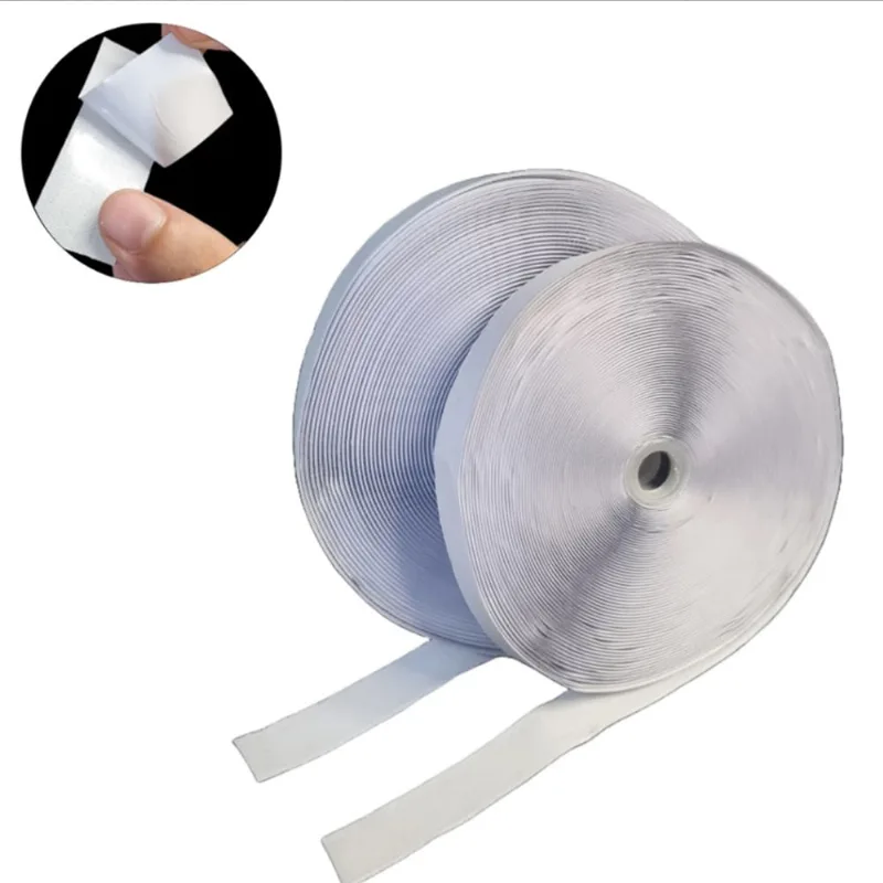 Fecho De Contato Velcro 2Cm Com Cola Com 25 Metros 101 - Branco 101