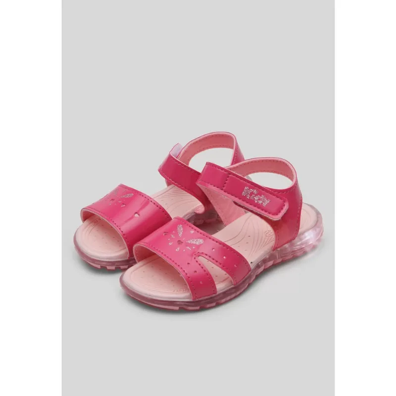 Sandália Menina Feminina Kidy Light Rosa Pink Com Luz