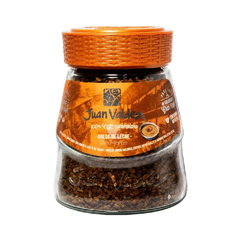 Café Solúvel Juan Valdez Liofilizado Columbiano Doce de Leite Vidro 95g