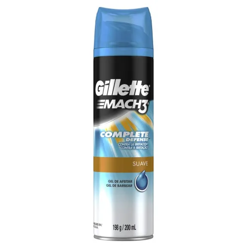 Gel Barbear Gillette 198g Mach3 Irritation Defense Unit - GILLETTE - Higiene E Beleza