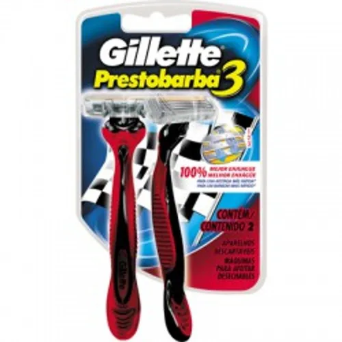 Prestobarba 3 Gillette Brasil - VIZIR - Higiene E Beleza