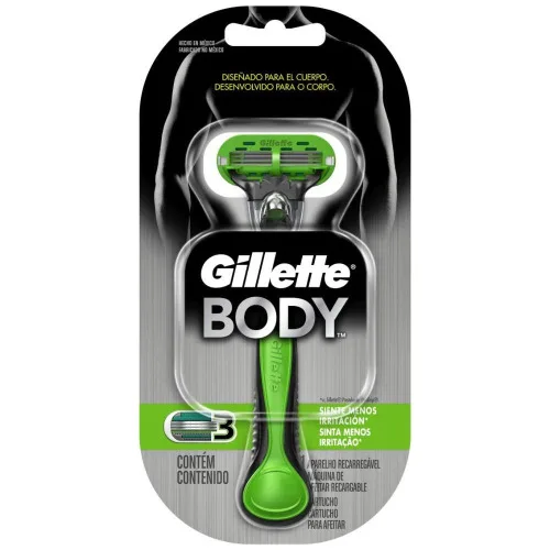 Aparelho Recarregável E Carga Para Barbear Gillette Body - GILLETTE BODY - Higiene E Beleza