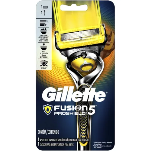 Aparelho De Barbear E Carga Recarregável Gillette Fusion Proshield - GILLETTE