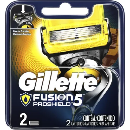 Carga Para Aparelho De Barbear Gillette Fusion Proshield 2 Unidades - GILLETTE