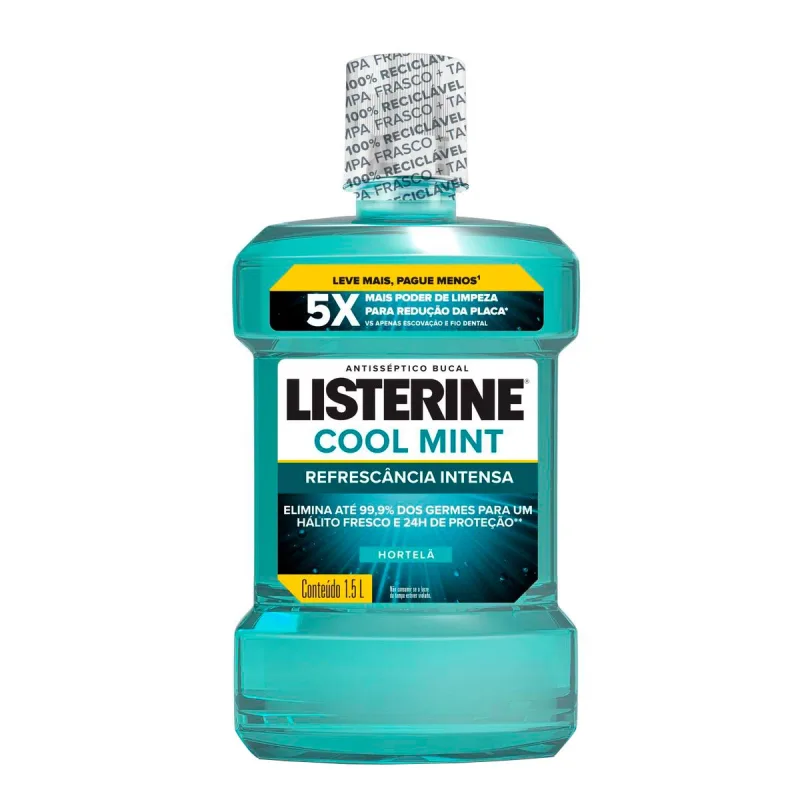 Antisséptico Bucal Listerine Cool Mint 1,5L - Listerine