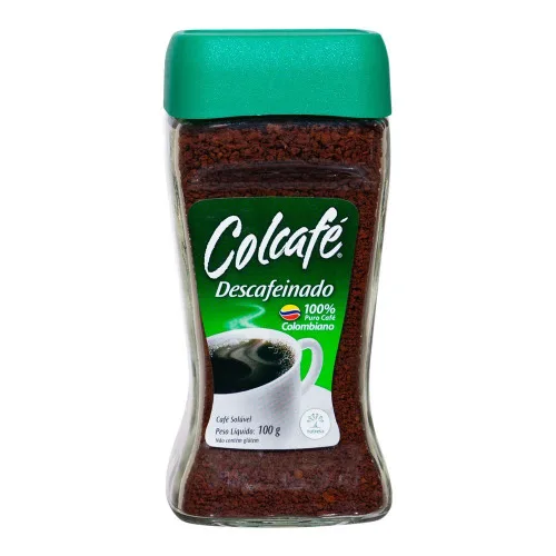 Cafe Soluvel Descafeinado Colcafe 100g - COLCAFÉ