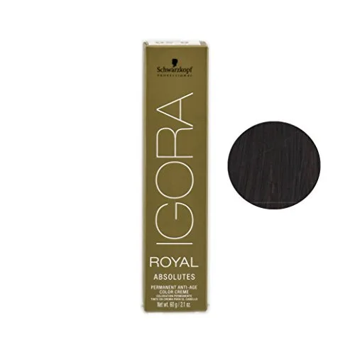 Tint Igora Absolutes N.4 80 Cast Med Verm Nat - SCHWARZKOPF PROFESSIONAL