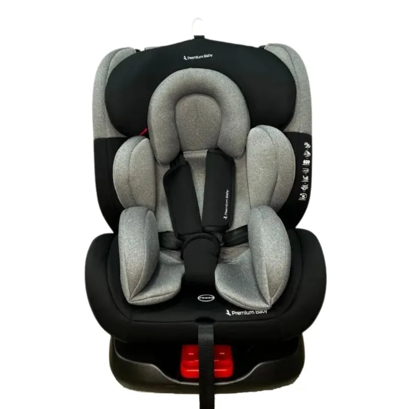 Cadeira Para Auto Premium Baby Prime 360° Até 36kg Cinza Preto (MP)