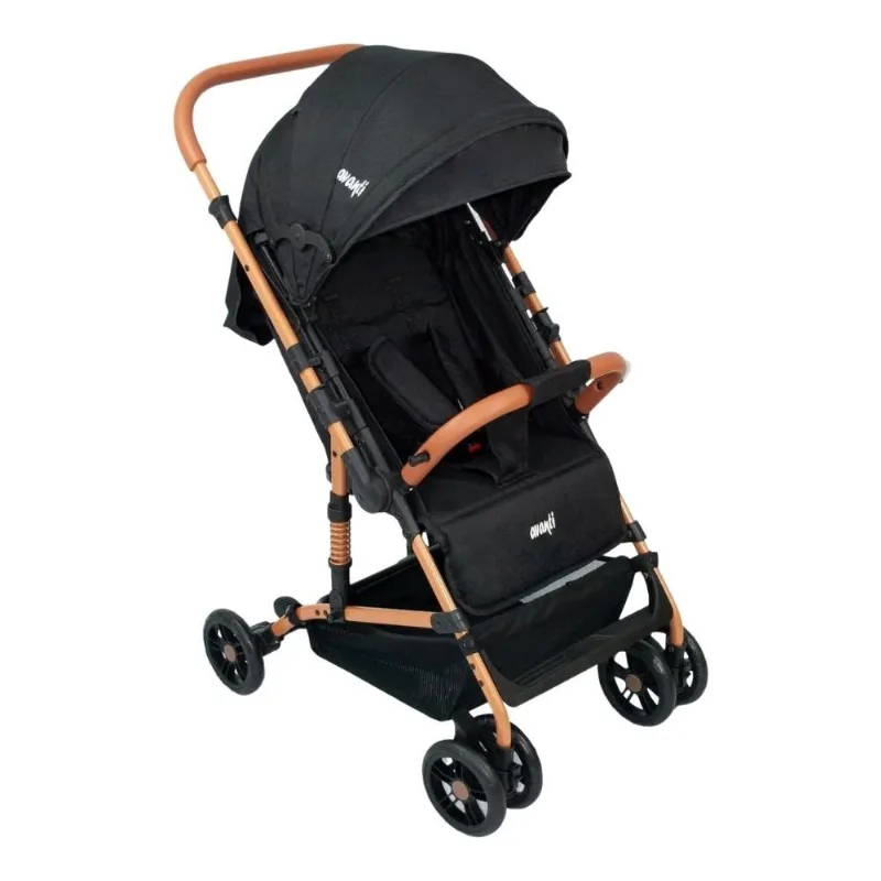Carrinho de Bebê Avanti Viena Até 15kg Preto Dourado PPADCBE037 (MP)