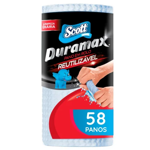 PANO REUTILIZÁVEL SCOTT DURAMAX ROLO AZUL - 58 UNIDADES - SCOTT