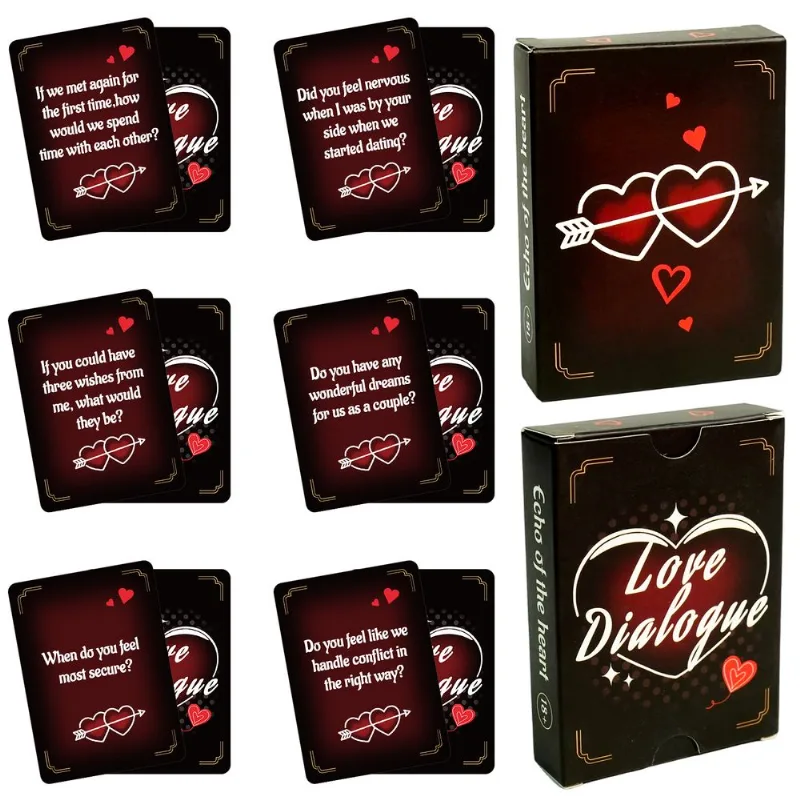 Jogo De Cartas Para Casais Love Dialogue 50 Perguntas Românticas