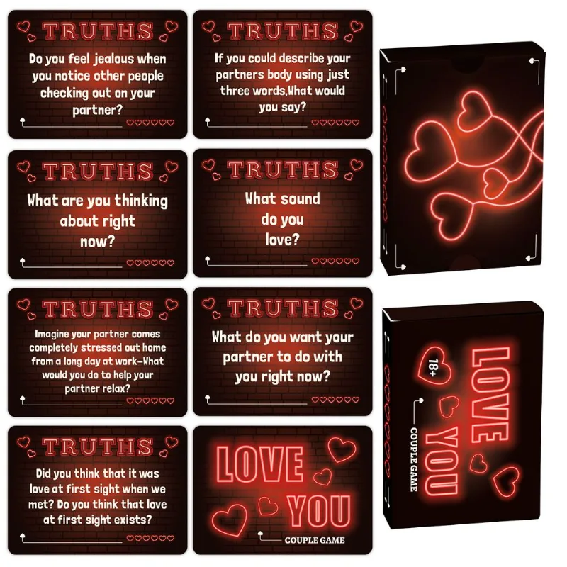 Jogo De Cartas Love You Couples 50 Cartões Românticos Para Encontros Noturnos