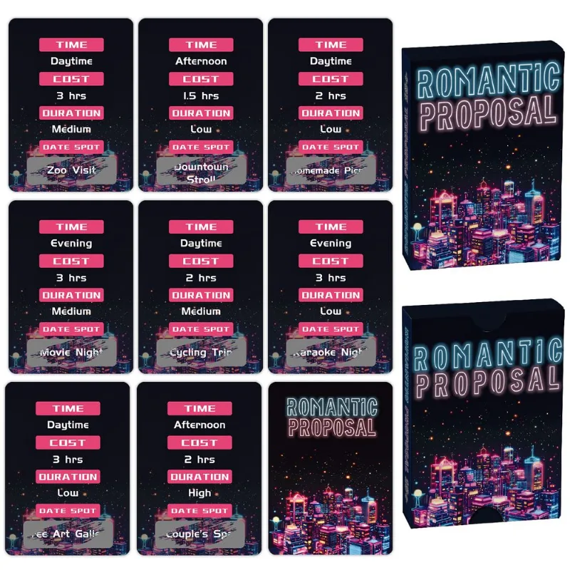 Jogo De Cartas Romantic Proposal Date Night Com Conjunto De 46 Cartas