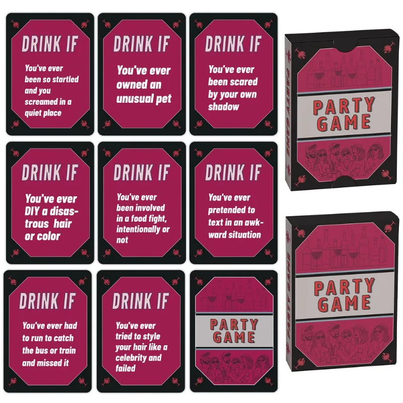 Party Game Drink If Card Game 50 Cartas Divertidas Para Beber Para Adultos