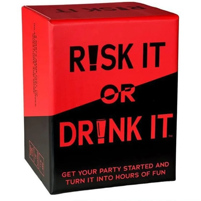 Jogo De Cartas Party Drinking Risk It Or Drink Para Adultos