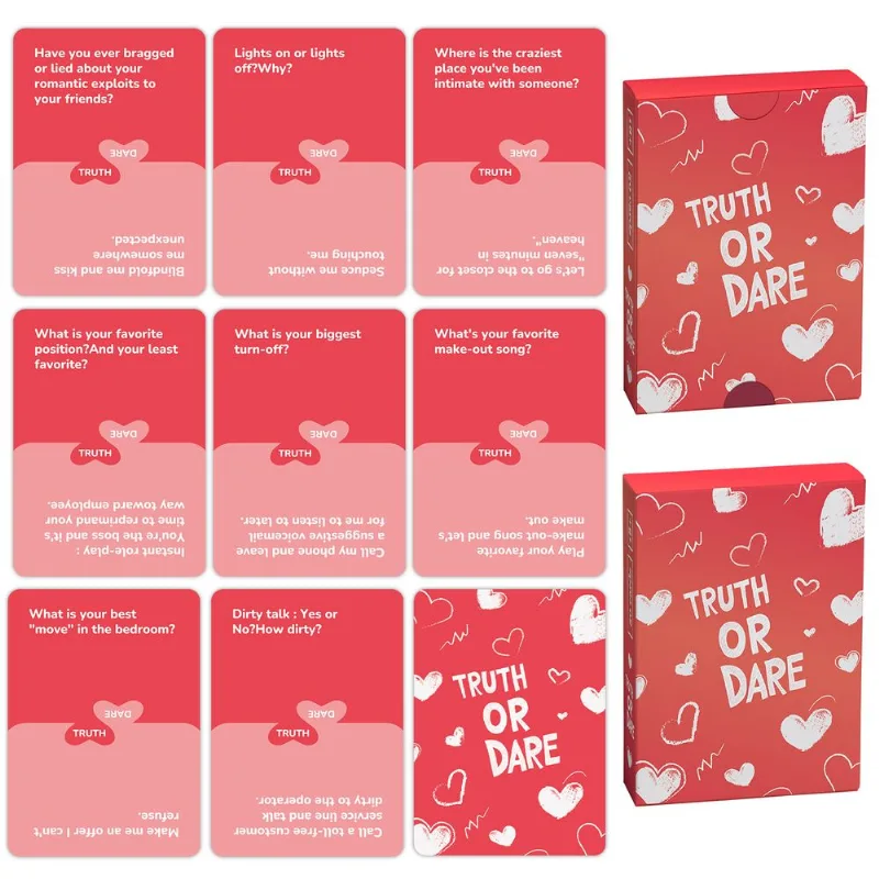 Jogo De Cartas Truth Or Dare Couples Party For Date Night