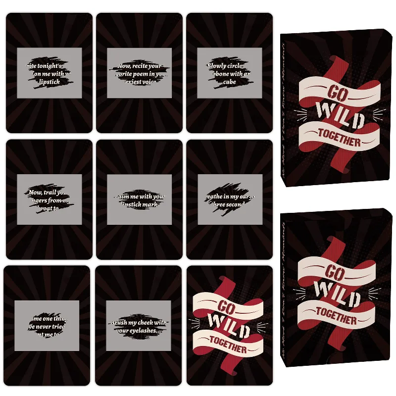Casais Scratch Off Date Night Game Go Wild Together