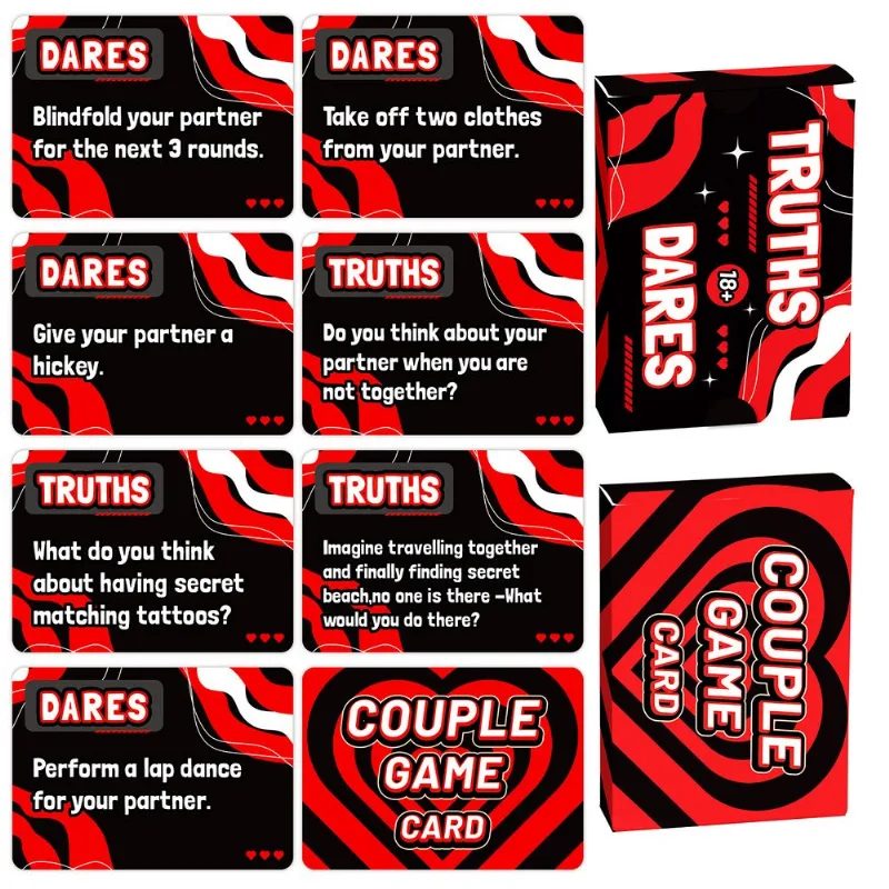 Jogo De Cartas Couples Truth Or Dare Romantic Date Night