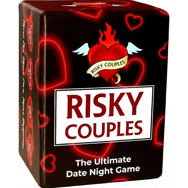 Jogo De Cartas Risky Couples For Fun Date Nights - Preto E Vermelho