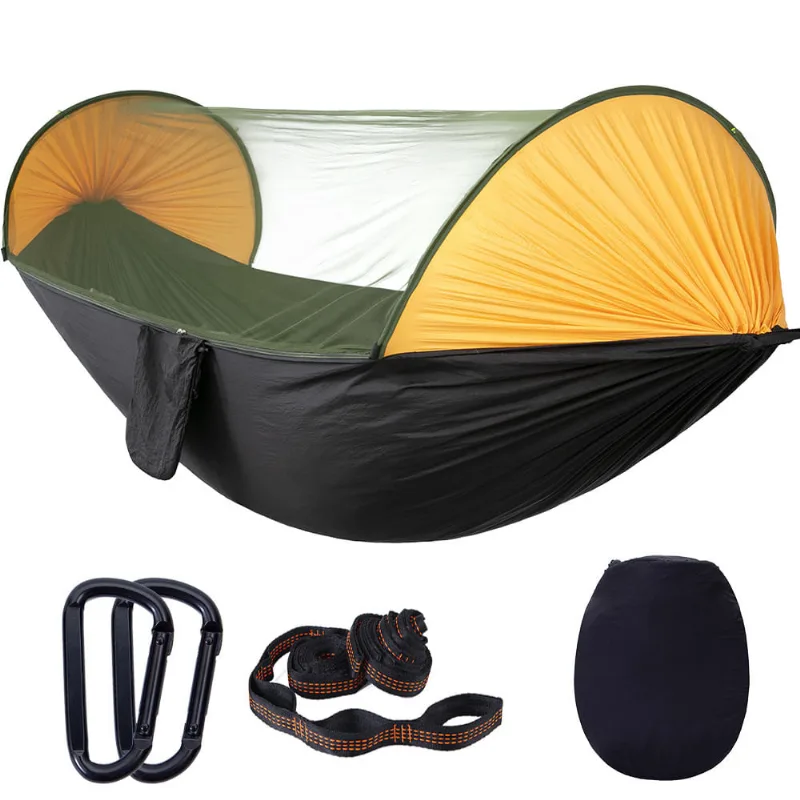 Rede De Paraquedas Com Mosquiteiro 290x140cm - Preta