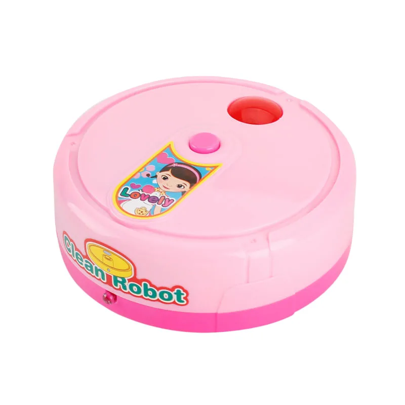 Aspirador Robótico Toy Mini Pink Com Luzes Para Crianças