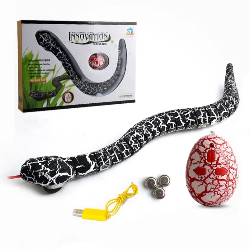 Brinquedo De Cobra Rc Cascavel Com Controle Em Formato De Ovo Por Infravermelho Para Crianças