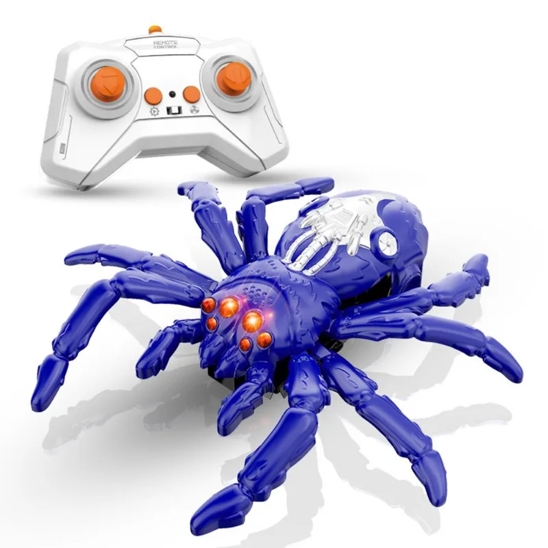 Aranha De Brinquedo Com Controle Remoto E Luzes Led Para Escalar Paredes