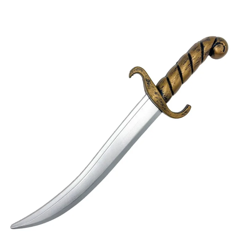 Espada De Pirata Para Fantasia Halloween Em Espuma Pu Prateada 41 Cm