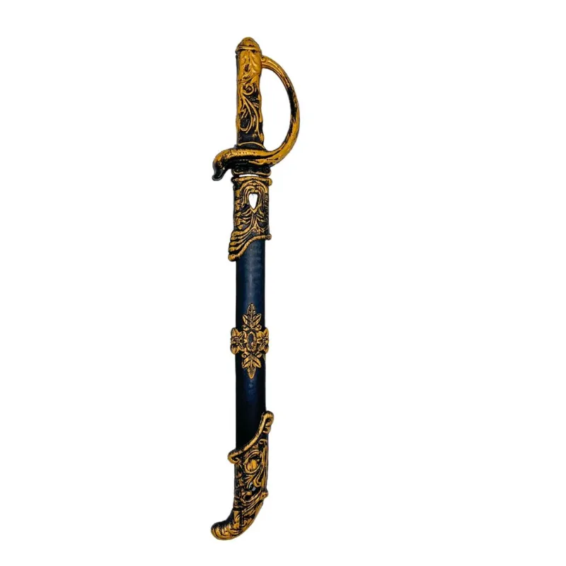 Espada De Pirata Fantasia Brinquedo Sabre Halloween Bronze 54 Cm