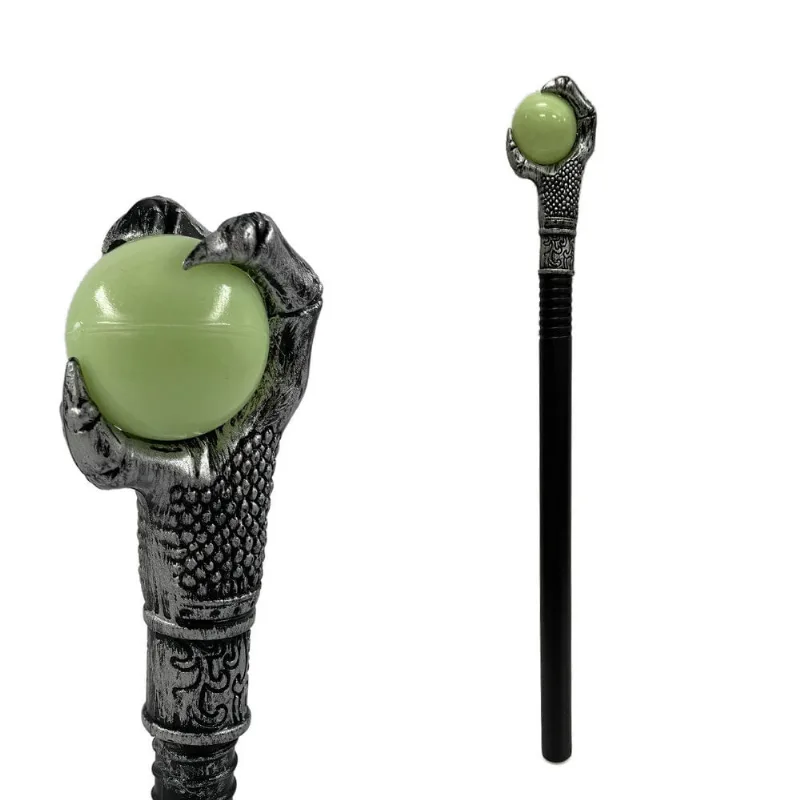 Cajado De Mago Halloween Com Orbe De Cristal E Varinha Mágica Para Cosplay