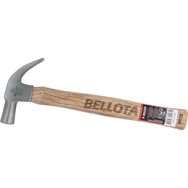 Martelo Unha 25mm Polido - Bellota - BELLOTA - Ferramentas Manuais