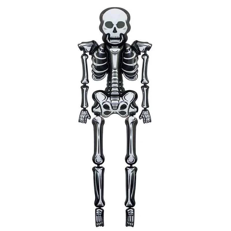 Balão Metalizado Giant Skeleton 3d Standing Skel 84x255cm