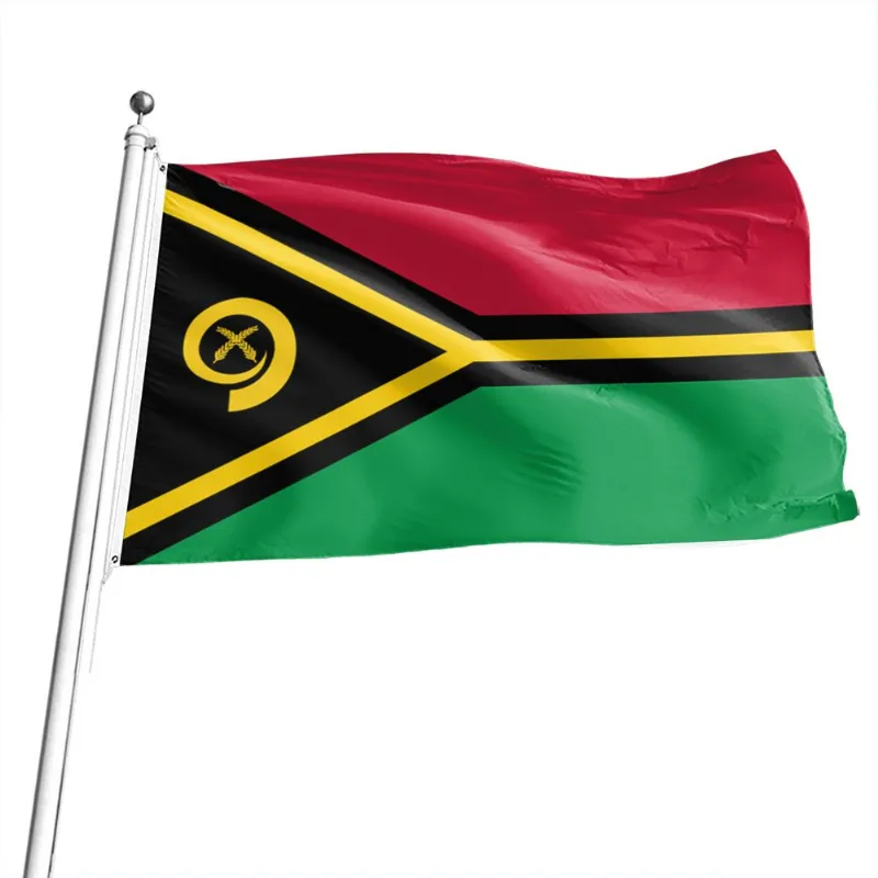 Bandeira Nacional De Vanuatu 150x90cm - 100% Poliéster