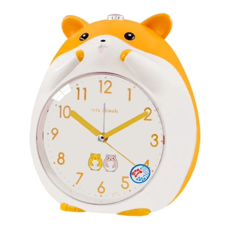 Despertador Linda Voz De Hamster De Desenho Animado Cantando Com Luz Noturna