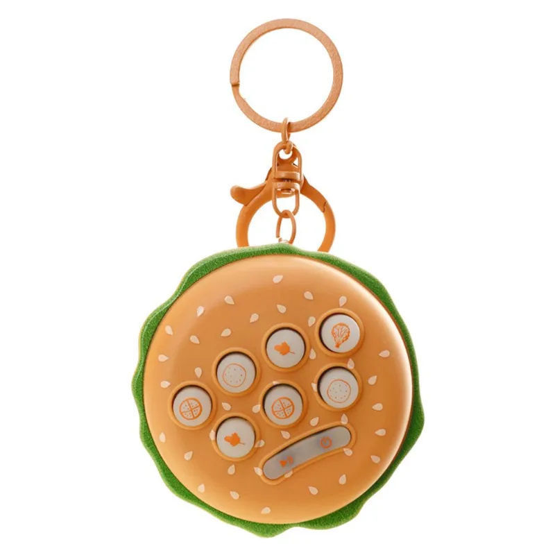 Keychain Game Creative Mini Whac-a-mole Burger Shape