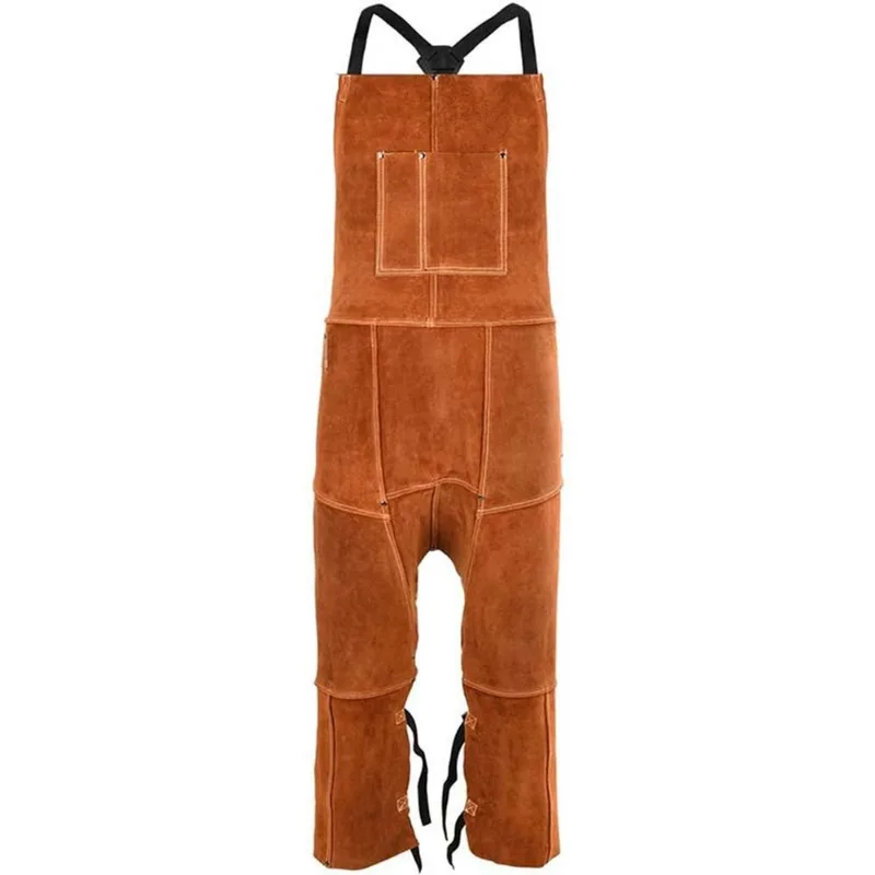 Avental De Couro Resistente Para Homens Com Alças Ajustáveis