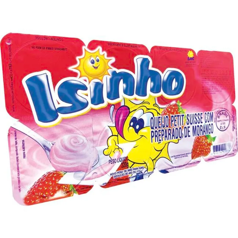 Petit Suisse Isis Morango 320g