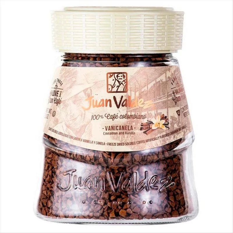 Café Solúvel Colombiano Juan Valdez Vanicanela Vidro 95g