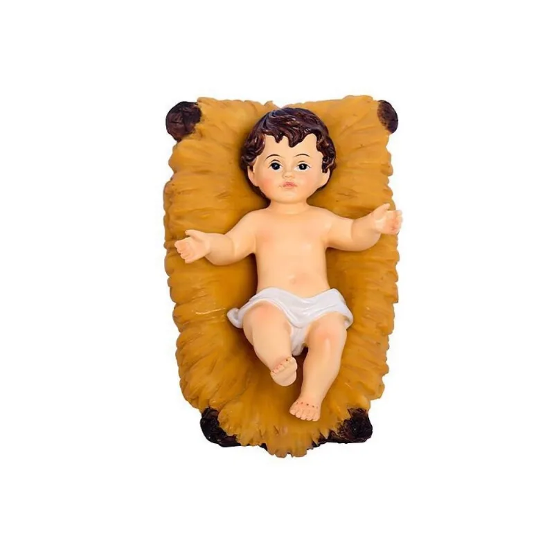 Enfeite Jesus Baby Presépio Em Resina De Natal 11,4 Cm