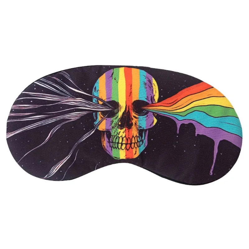 Máscara Para Dormir Funny Skull Anime Super Soft Imitation Silk