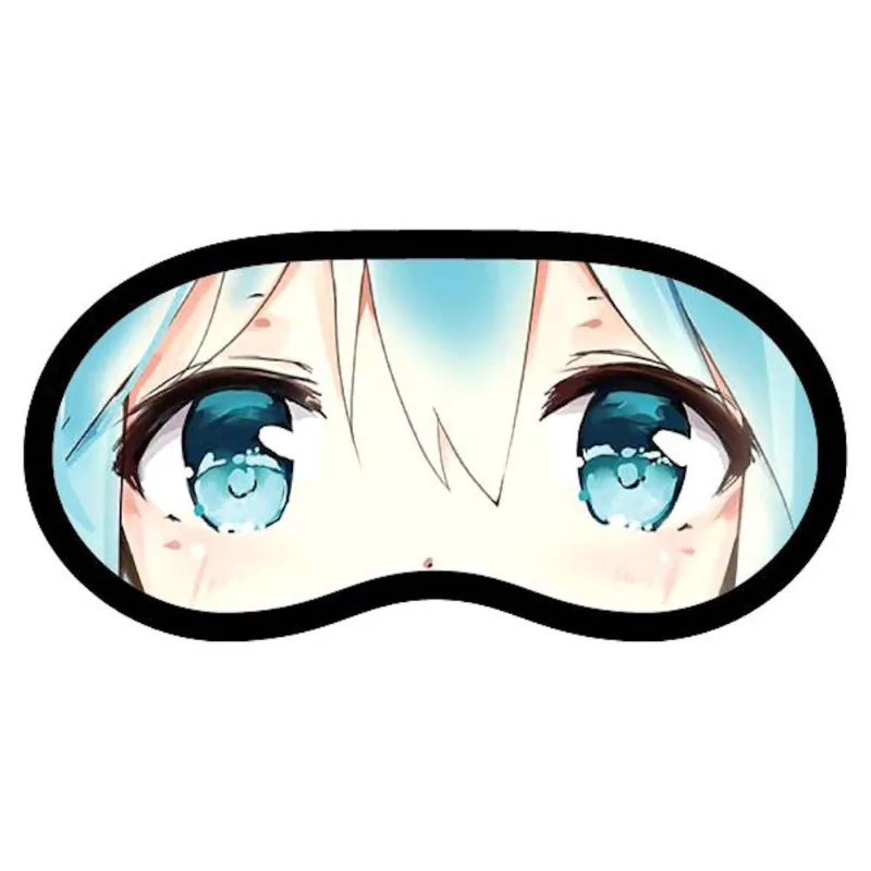Máscara Para Dormir Miku Anime Super Soft Eye Cover Preta