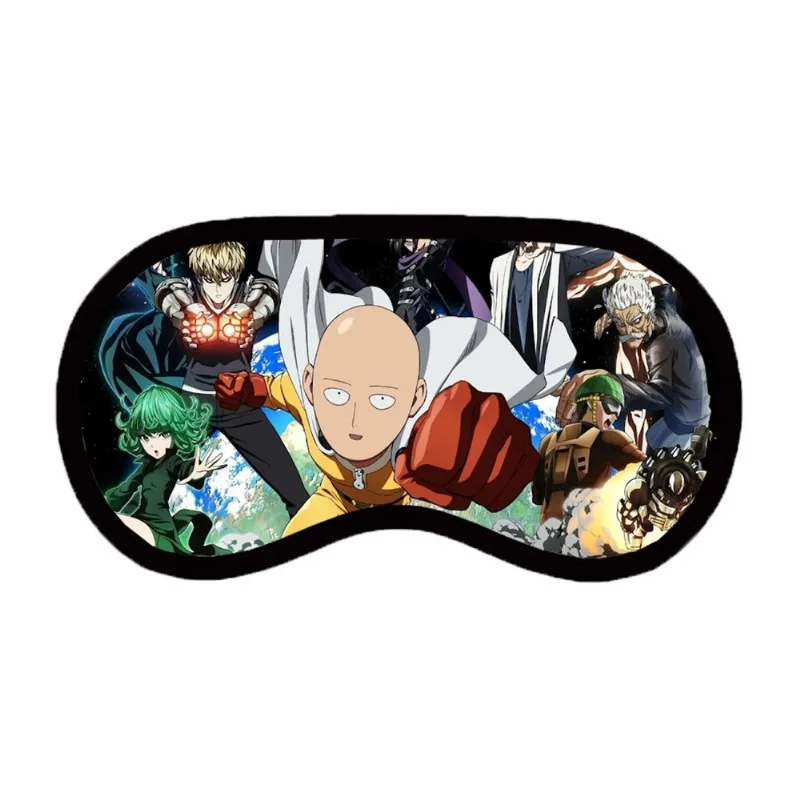 Máscara Para Dormir Saitamas Anime Cartoon Neoprene 19,5x10cm