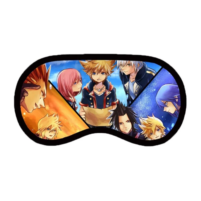 Máscara Para Dormir Kingdoms Hearts Anime Neoprene 19,5x10cm