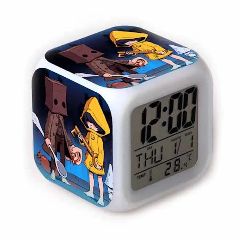 Despertador Digital Led Littles Nightmares Square 8x8x8cm