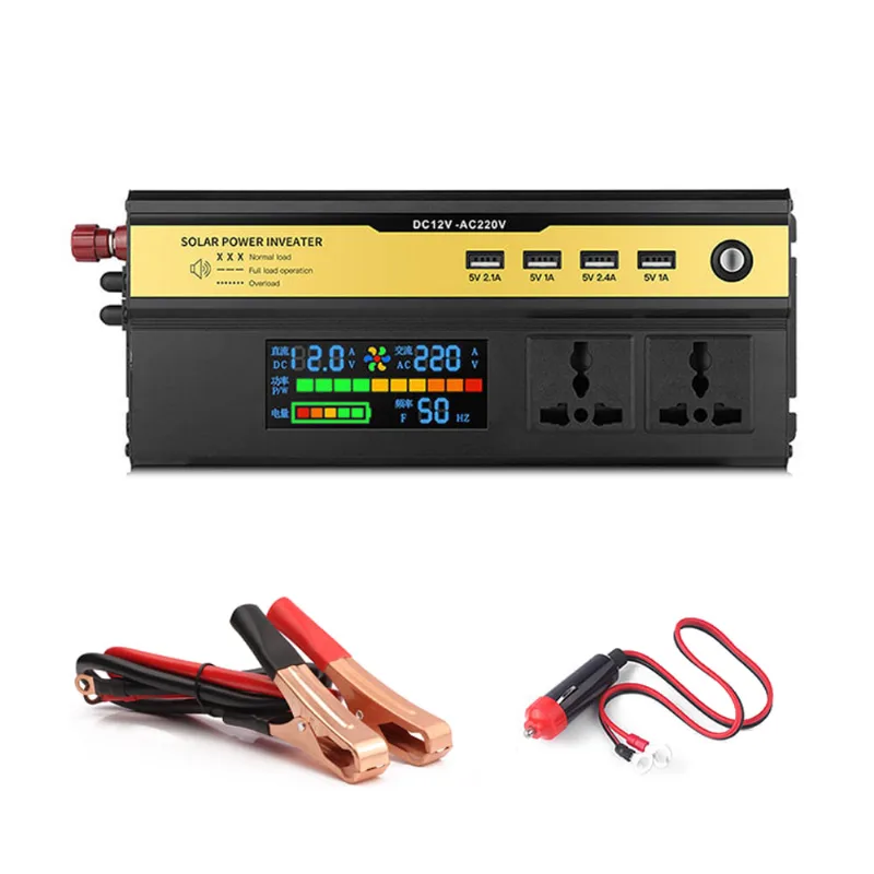 Inversor De Potência Para Carro Led Sinewave Modificado Digital De 6000w