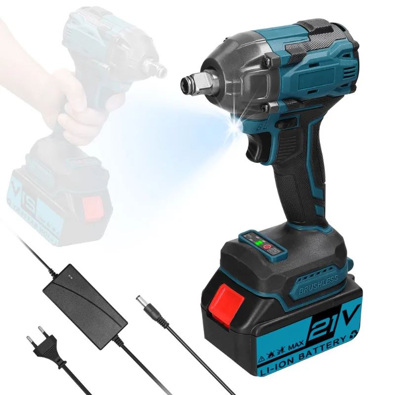 Chave Elétrica Para Uso Doméstico Com Motor Sem Escova De 21 V De Alto Torque